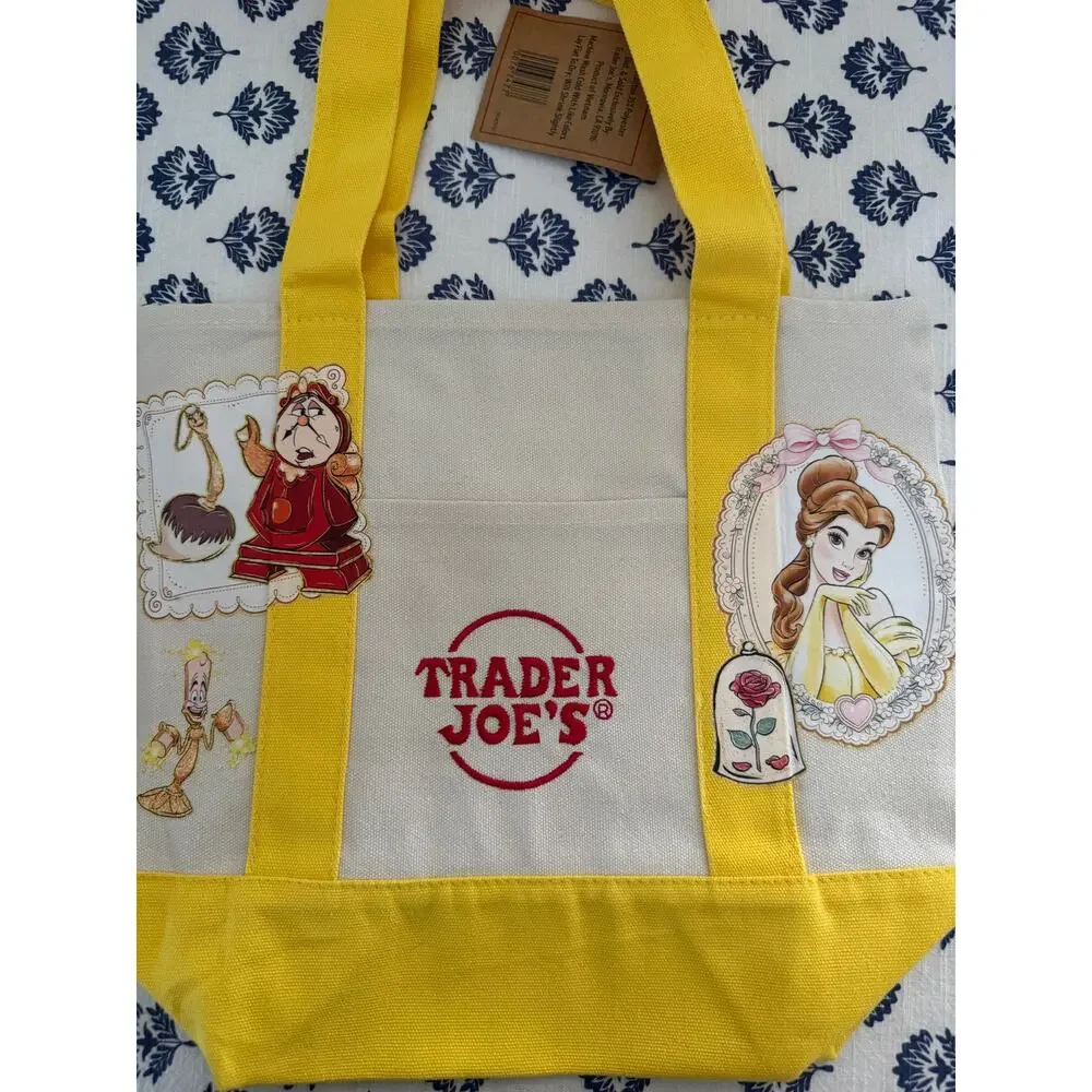 Disney Belle Double Sided Custom Made Trader Joes Mini Tote